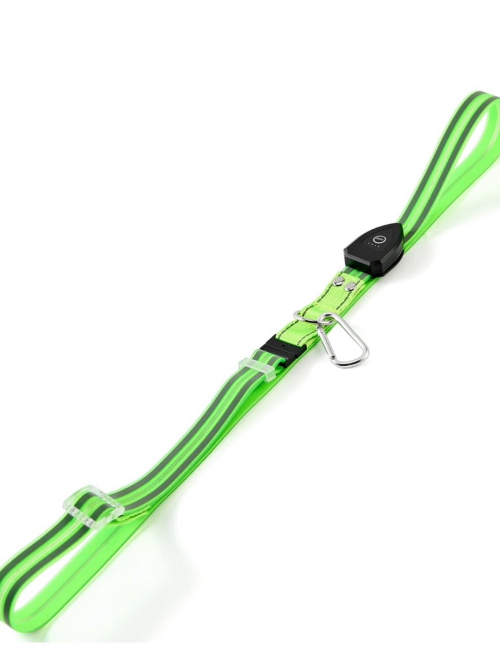 Reflective Neon Green Lighted Sash with Carabiner NWOT